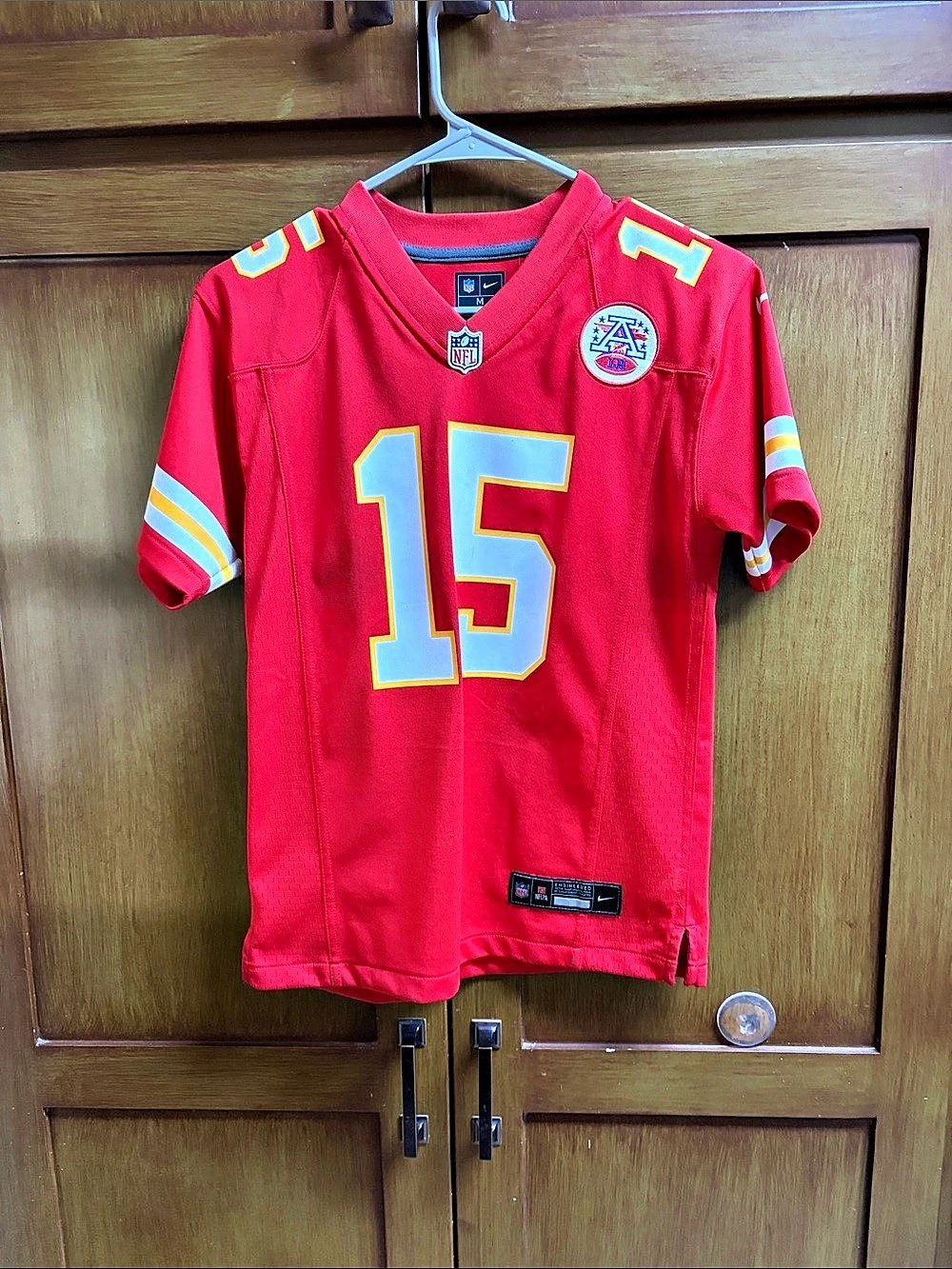 NFL Patrick Mahomes #15 Kansas City Chiefs jersey Red Football Jersey Like New